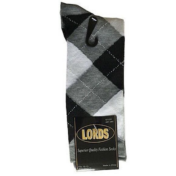 Men Lords Argyle Diamond Multi Color Dress Socks (3 pairs) - Picture 7 of 15